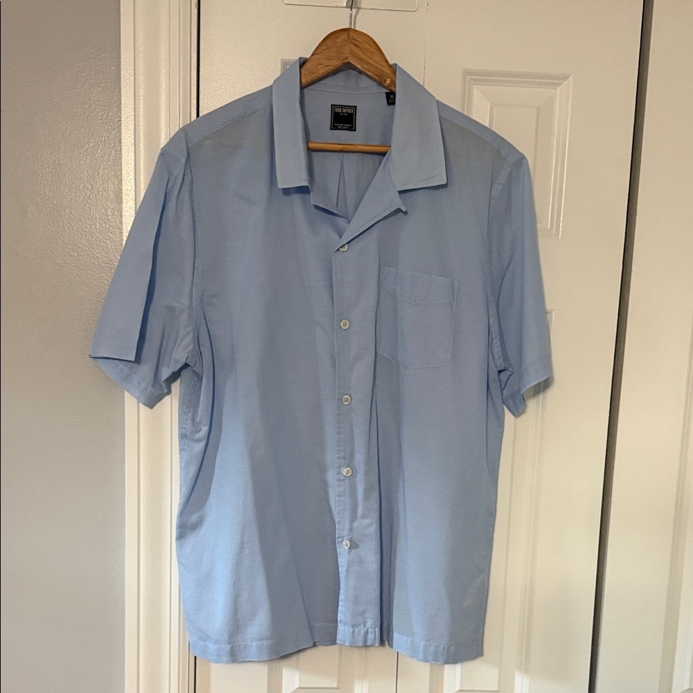 Todd Snyder Sky Blue Casual Button Down Shirt